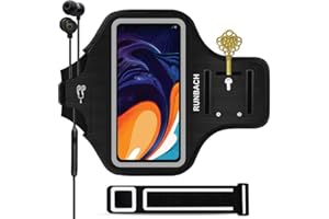 RUNBACH Running Armband for Samsung Galaxy S22+/S20 FE/S20+/S10+/S9+/S8+,A70/A60/A51/A50/A32/A30/A20/A10E/A10/A9/A9 Pro/M11/M