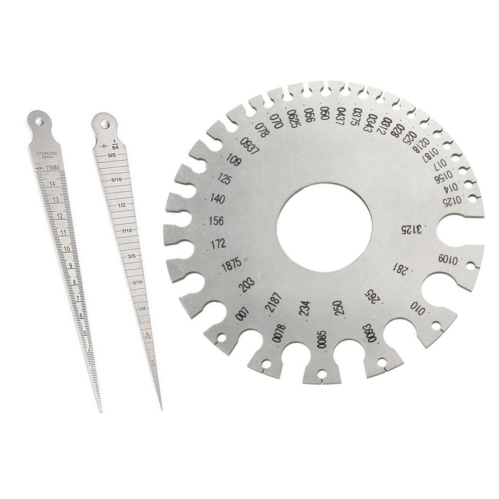 Buy Ginode Round AWG SWG Wire Thickness Ruler Tool Stainless Steel Wire