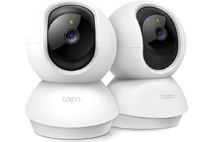 TP-Link Tapo 2K Pan/Tilt Security Camera for Baby Monitor, Dog Camera w/Motion Detection, 2-Way Audio, Siren, Night Vision, Cloud & SD Card Storage, Works with Alexa & Google Home, 2-Pack (C210P2)