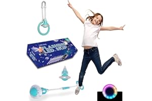 Todos Aman Rocket Flashing LED Ankle Skip Ball Fun Family Jump Exercise Fitness Coordination Balance Extra Energy Burning Great Cool Toy Gift for Ages 5 6 7 8 9 10+