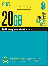 EE SIM Card 3 in 1 PAYG Mobile Network UK view 1