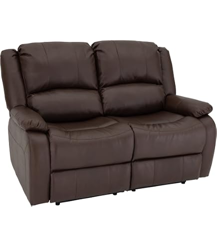 Charles 64 Double RV Wall Hugger Recliner Sofa with Console in Cloth