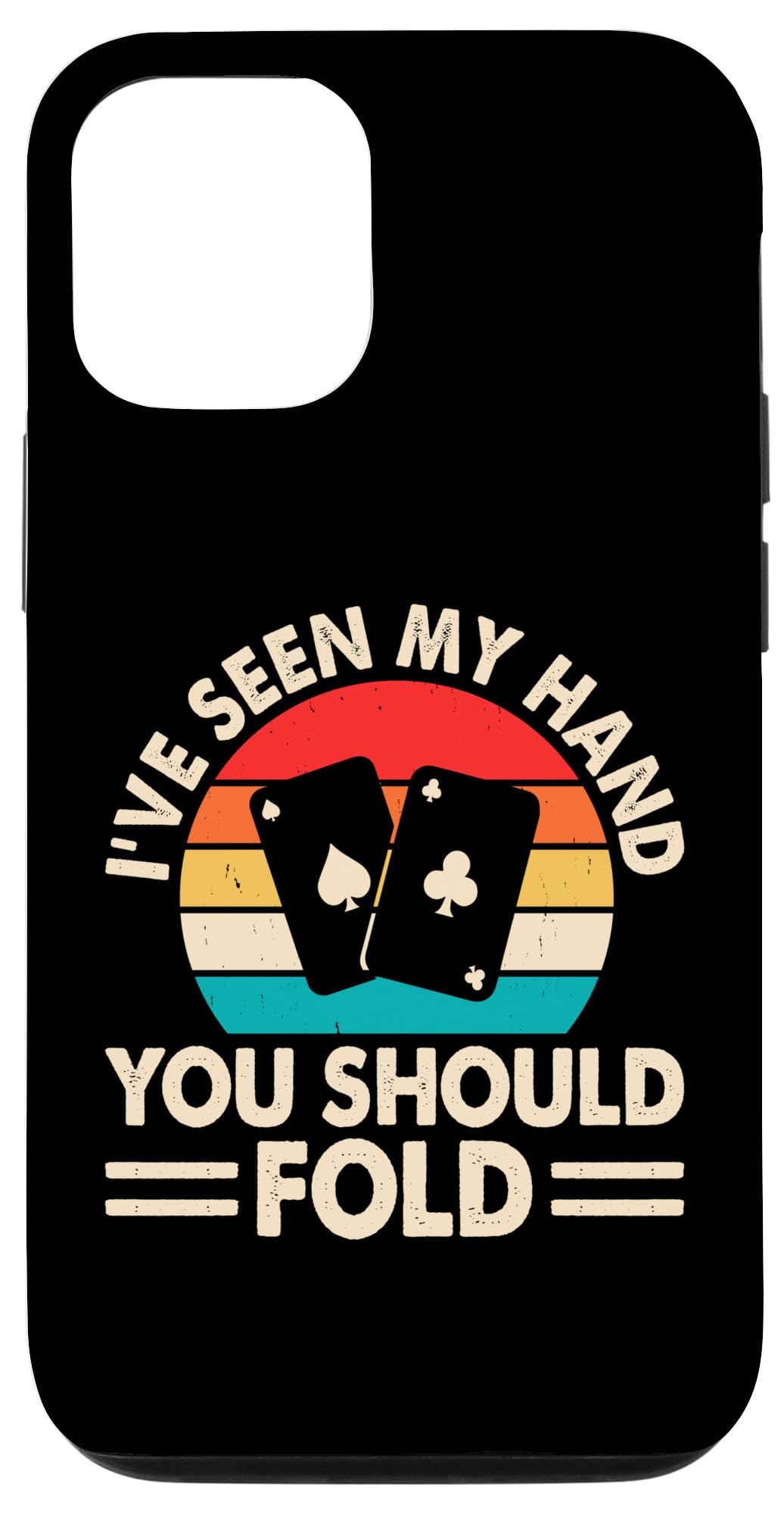 iPhone 12/12 Pro Funny Poker Gambling Card Player Casino Gambler Poker Case
