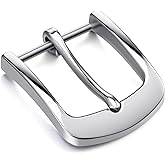 Xelsluthe 1.5 Inch Silver Belt Buckle, Belt Buckles Men, Single Prong Square Fits 38-40mm Belts, Silver Replacement Buckle for Men and Women, Heavy Duty Stainless Steel