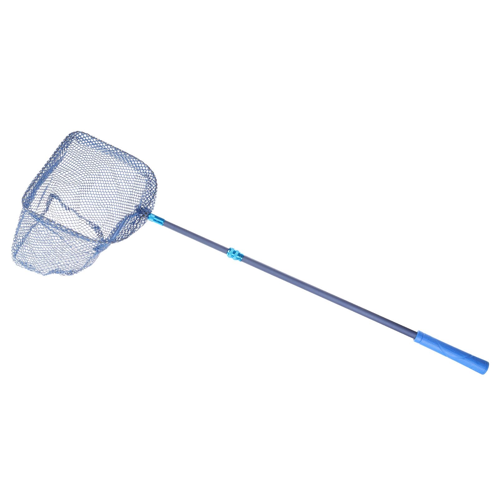 PATIKIL Telescopic Table Tennis Ball Picker, Carbon Fiber Portable Ping Pong Ball Pick Up Net Bag for Balls Picking, Blue