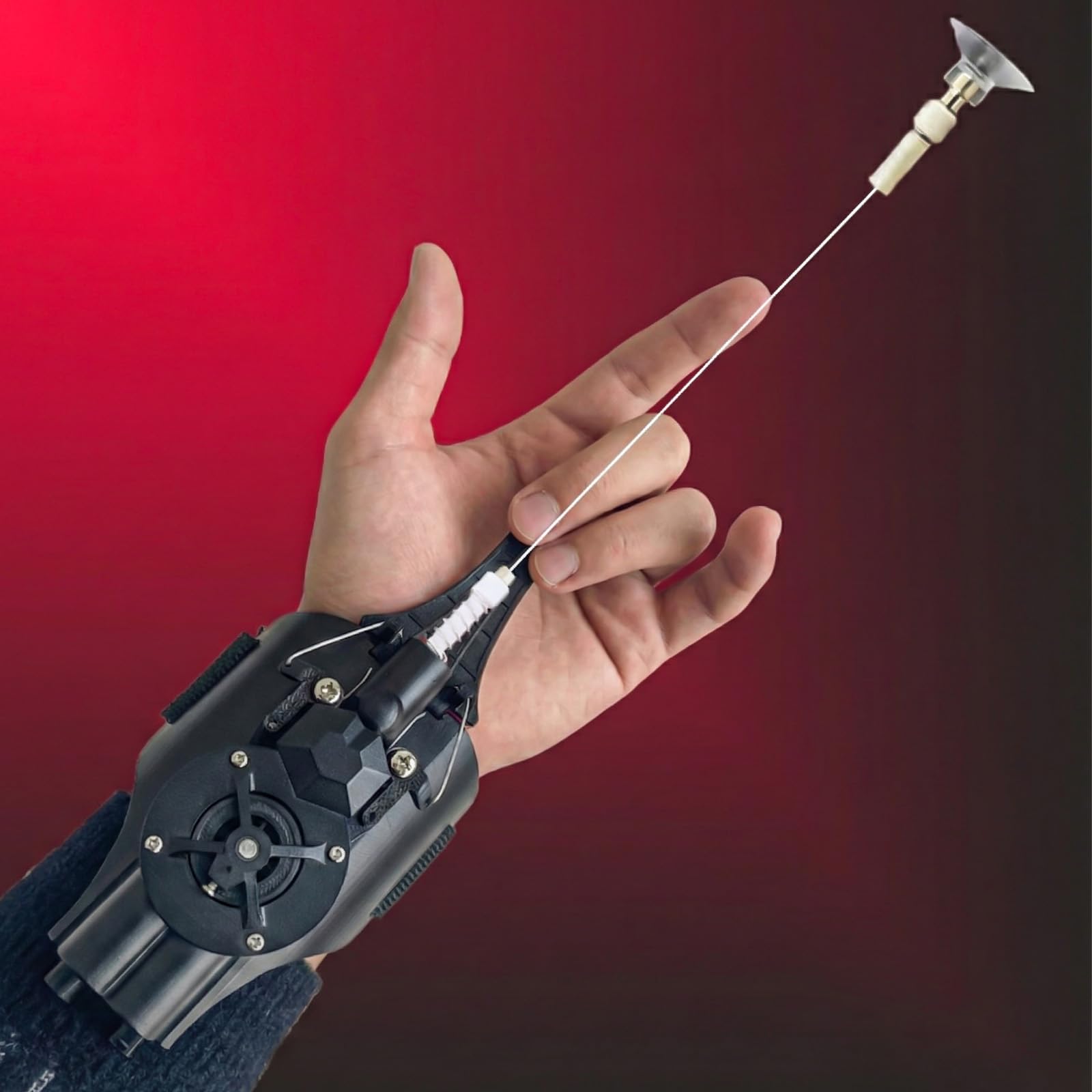 Spider Web Shooters That Actually Shoot,7.8ft Real Rope Launcher,Spider Web Gadgets Toy Cool Gadgets for Kids (black)