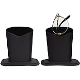 Bleiou 2 Pack Eyeglasses Holder Stand Glasses Stand Case Eyeglasses Protective Holder for Desks or Nightstands