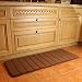 KMAT 47" x 17" Long Anti-Fatigue Memory Foam Kitchen Mats Bathroom Rugs Extra Soft Non-Slip Water Resistant Rubber Back Anti-Slip Runner Area Rug for Kitchen and Bathroom Brown primary