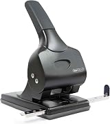 Rapesco 1015 Heavy Duty ALU 65 Metal 2-Hole Punch Black 65 Sheet view 1