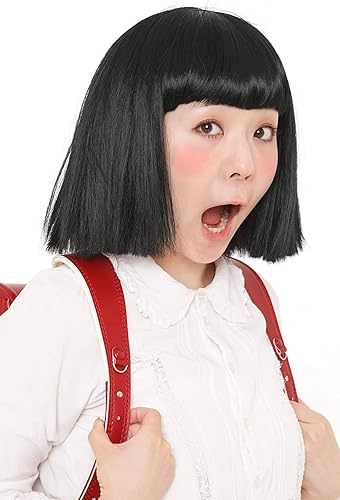 Amazon 男女兼用 おかっぱちゃん ウイッグ 小学生 マルコ風 ショートヘア Wig アニメ 金太郎 ブルゾン カッパ 河童 かっぱ メンズ レディース かつら カツラ コスプレ コスチューム 面白い 女装 ボリューム ハロウィンコスプレ ハロウィン 仮装 安い 文化祭 忘年会 S