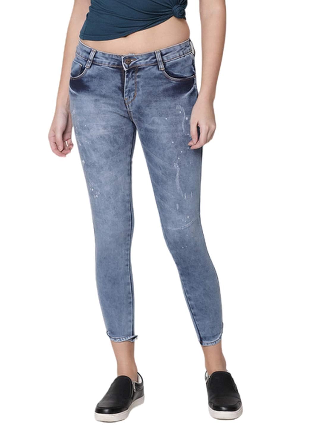 Buy ZHEIA Women's Carrot Skinny Jeans (BRZH5125CJNS34_Blue_34) at Amazon.in