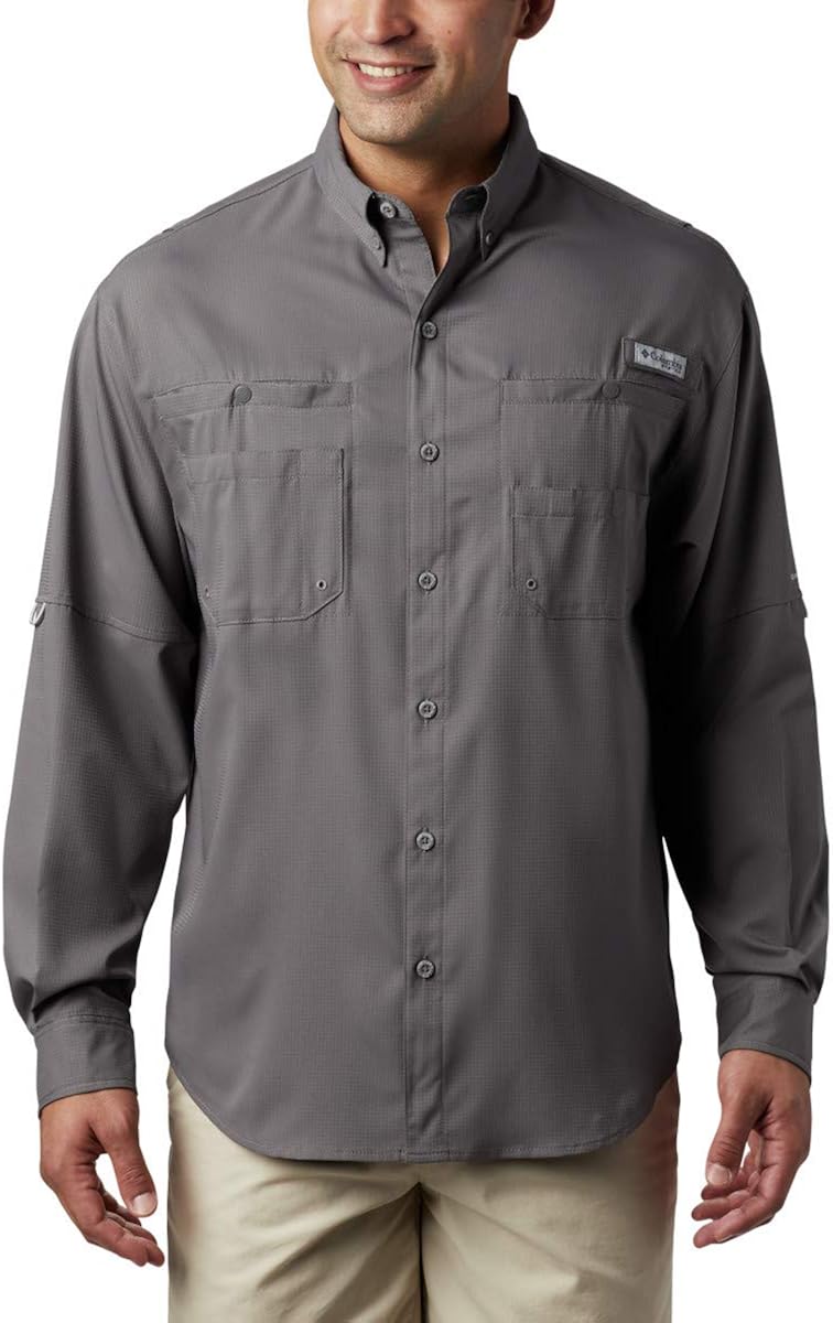 Columbia Mens PFG Tamiami Ii Long Sleeve Shirt UPF: Clothing