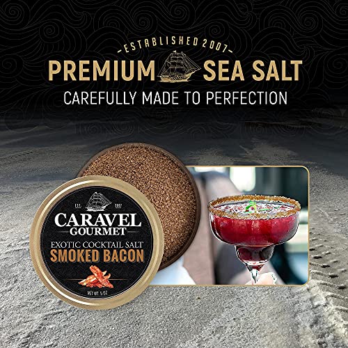 Smoked Bacon Exotic Cocktail Salt, GlutenFree Bacon Salt with Zero