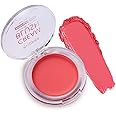 PHOERA Makeup Face Cheek Blush Cream Matte Blusher Super blend-able Sweat-Resistant Pressed Foundation Non_Greasy Palette (103 STRAWBERRY)