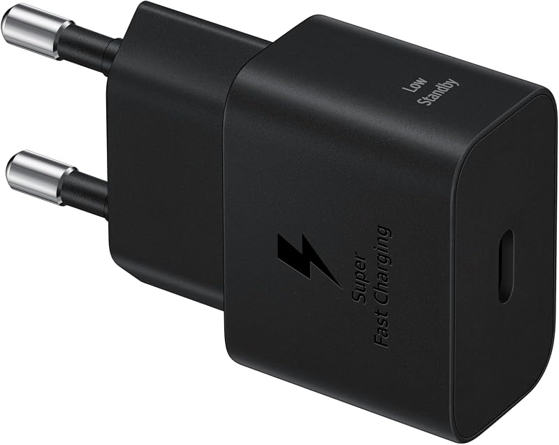 Caricabatterie Super Fast Charging (25W), Con Cavo, Black