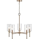 ML Lighting Chastine 5-Light Chandelier Ceiling Light Modern Gold