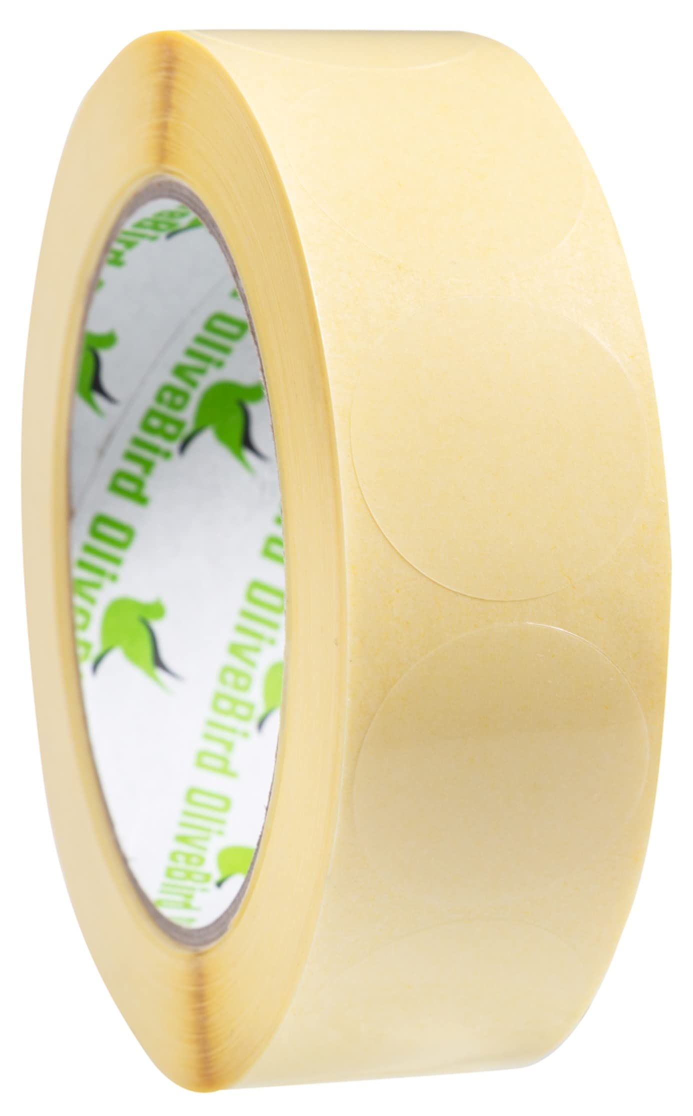 OliveBird 1000 Clear Stickers Round Labels 30mm / 3cm Diameter - Peel and Stick