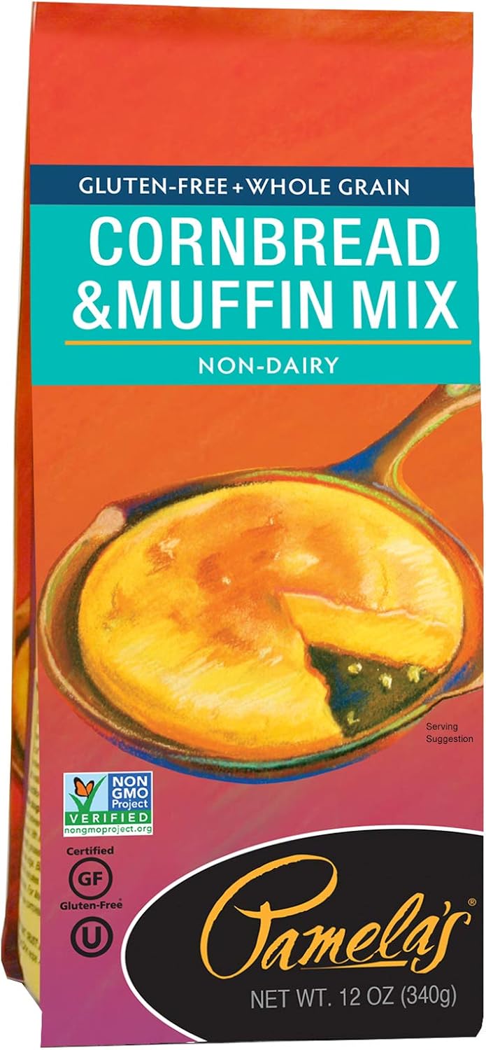 Pamela's Products Gluten Free Cornbread & Muffin Mix , 12 Ounce Bags (Pack of 6) Amazon.ca Grocery