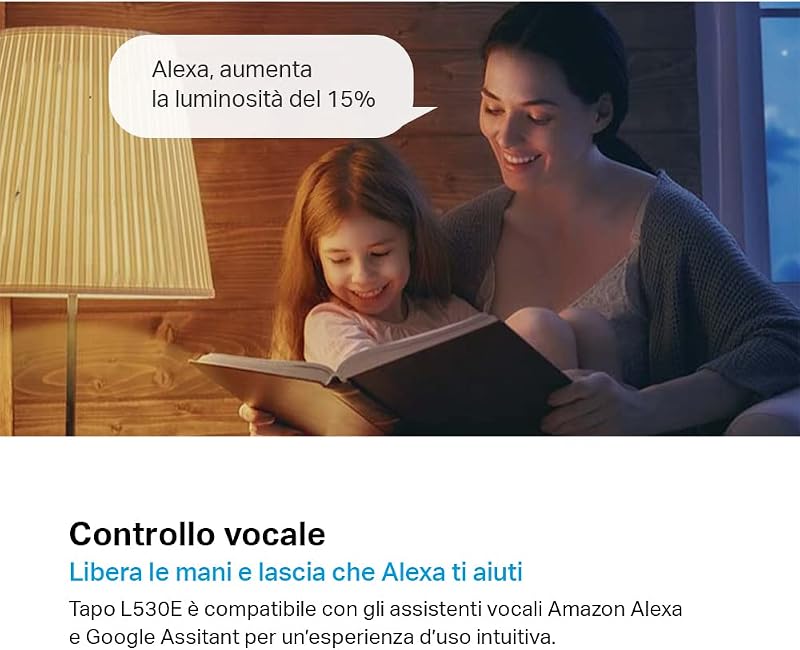 L530E Lampadina Smart WiFi E27 Multicolore 806lm 9W Alexa Google, 2pz