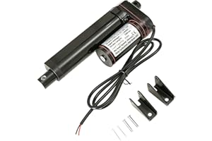DUPDMKIN Linear Actuator 12V DC with Mounting Brackets 900N(225lbs) Electric Linear Actuator for Home Automation, Outdoor, Agriculture and Industrial Equipment (4"/100MM, 900N)