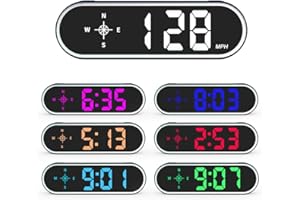 VJOYCAR Universal GPS Speedometer Hud Digital Car Speed Display MPH KMH Over Speeding Alert Speedo Meter Gauge Screen External Tool for Vehicles Truck Golf-car Boat