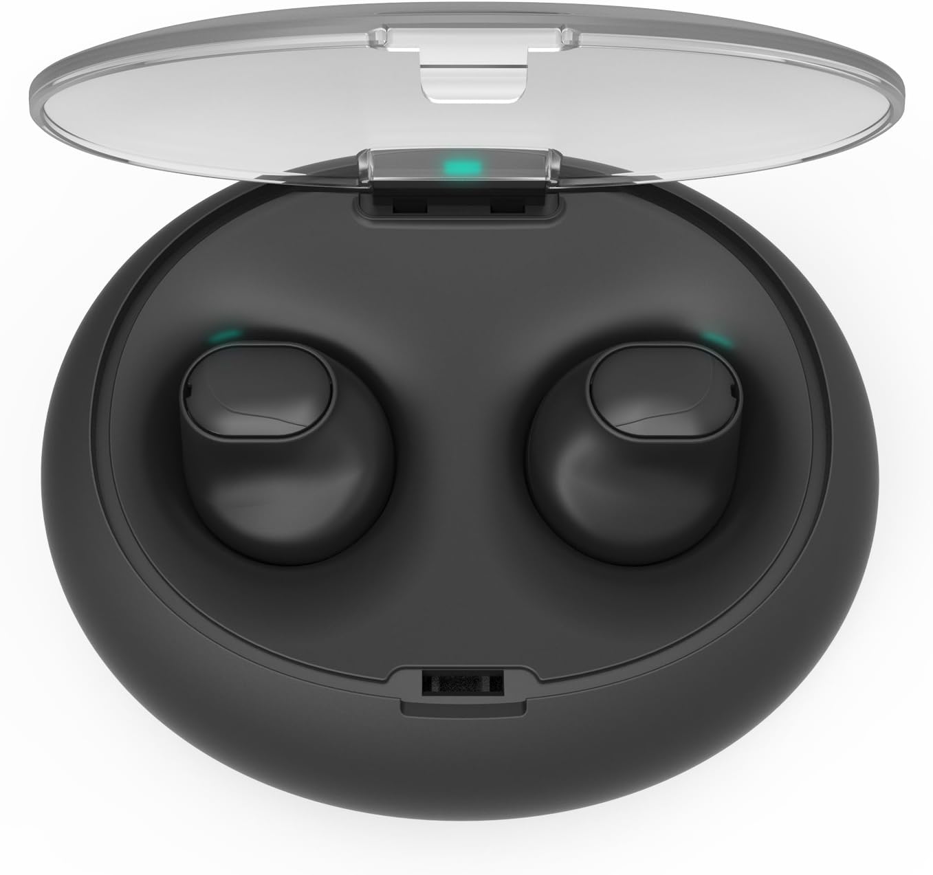 Truly Wireless Headphones, Parihy True Wireless Earbuds Bluetooth Headset with Charging Box Sweatproof for Smartphones Tablets, Laptop, Apple iPad Android, iOS and More (Black)