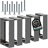 Mint Bucket Brands 3/4" Single Gang Outlet Box Extenders, UL Listed, Includes Screws, Electrical Box Extender for Outlets & Switches, Pack of 5