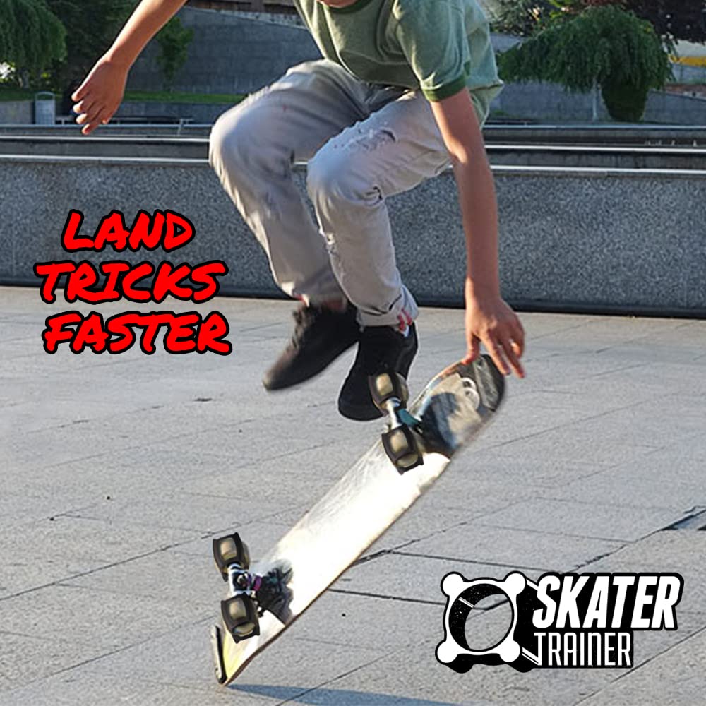 SkaterTrainers- Skateboard Tricks Fast No Experience Needed- Fun, Safe, and Easy- Ollies, Kickflips and More- All Ages- Accessories Make Great Stocking Stuffers Gifts for Teen Boys and Girls