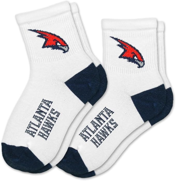 NBA Atlanta Hawks Kids Socks, 2Pack, Youth Sports Fan