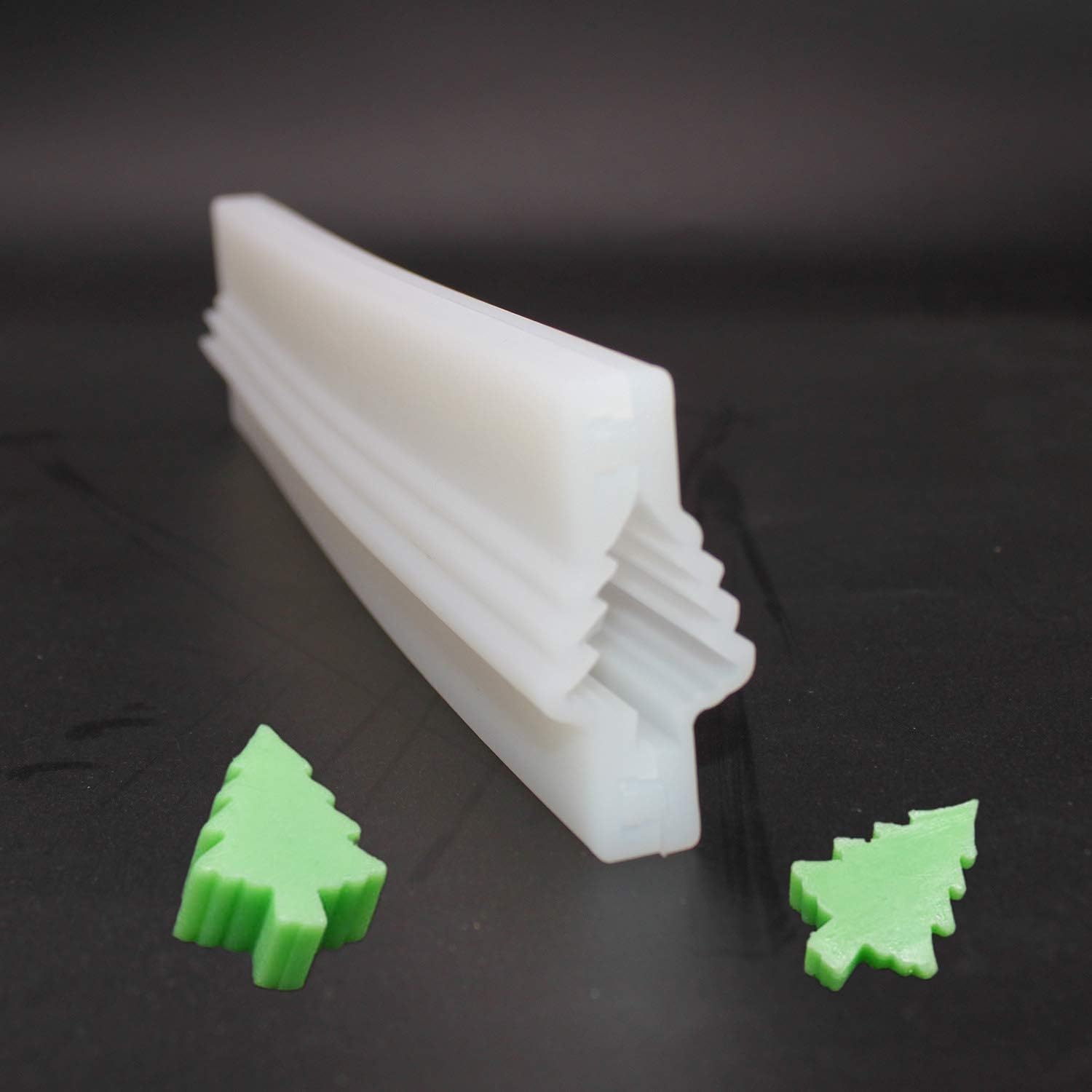 XHaibei Christmas Tree Tube Column Silicone Soap Mold