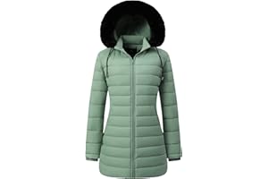 GOLDLADY Women's Waterproof Long Puffer Jacket Thickened Down Jacket Warm Winter Coat