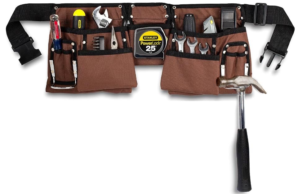 JACKSON PALMER Professional Tool Belt (Tan & Green)