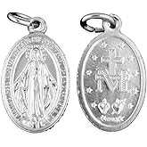 Aluminum Miraculous Medals - Pack of 10 (18mm, Silver)