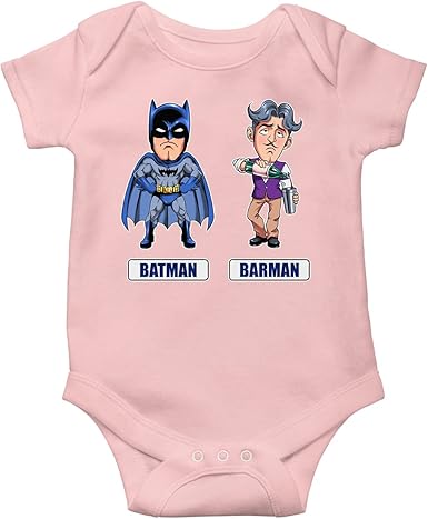 Body Bebe Manches Courtes Filles Rose Parodie Batman Batman Et Barman Les 2 Super Heros De La Nuit Body Bebe De Qualite Superieure Imprime En France Amazon Fr Vetements Et Accessoires Body Bebe Manches Courtes Filles Rose Parodie Batman Batman Et Barman Les 2 Super Heros De La Nuit Body Bebe De Qualite Superieure Imprime En France Amazon Fr Vetements Et Accessoires