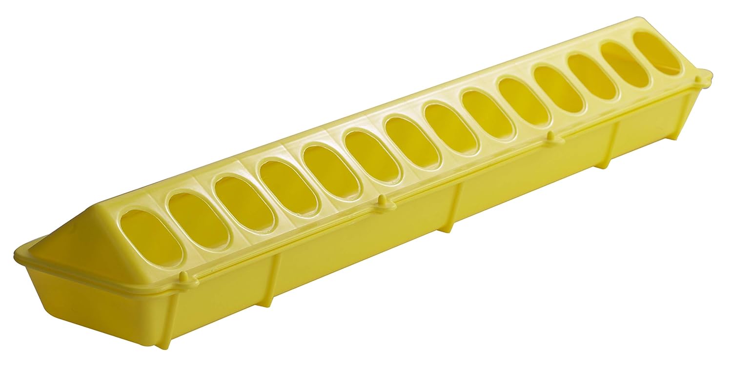 Macgoal Flip Top Poultry Feeder Trough Baby Chick Feeder Plastic