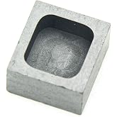 Graphite Ingot Mold, Melting Casting Mould, Silver Ingot, for Gold Silver Aluminum Copper Brass Zinc Plumbum and Alloy Metals,(24x22x12mm-25g Gold; 14g Silver)