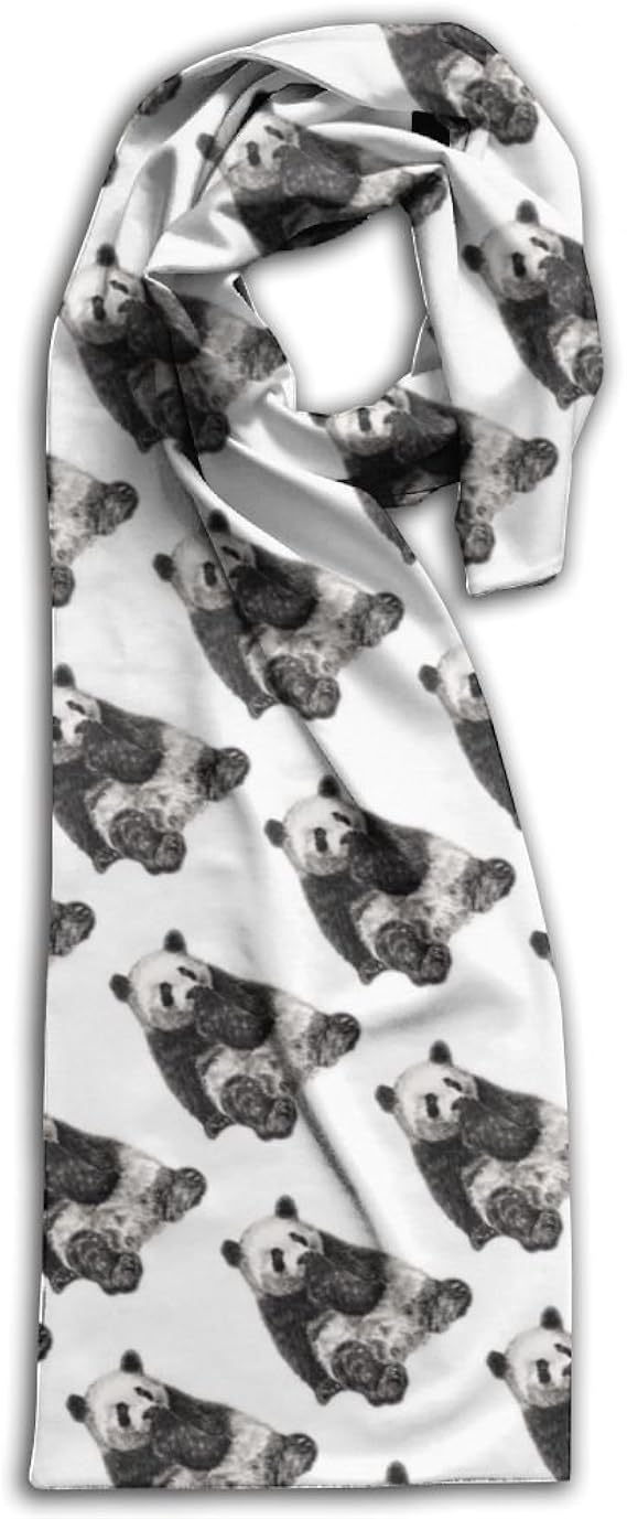 Amazon Co Jp Tramst 総柄マフラー ストール 大判 レディース メンズ おしゃれ 通勤 通学 秋冬 ギフトかわいいパンダパターン 白黒 寒さ対策 服 ファッション小物