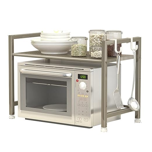 PENGFEI Estante De Cocina Microondas Rejilla del Horno Piso De Pie ...