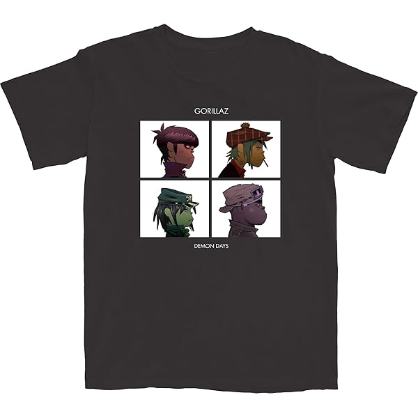 Amazon.com: Gorillaz T Shirt Humanz Band Logo Official Mens