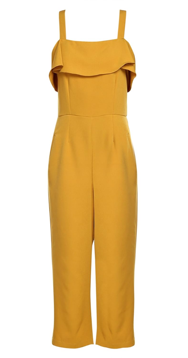 jumpsuit mustard color
