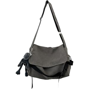 YFGBCX Unisex Crossbody Messenger Bag, Nylon Large Casual Shoulder Briefcase for Men Women, Travel Everyday Daypack