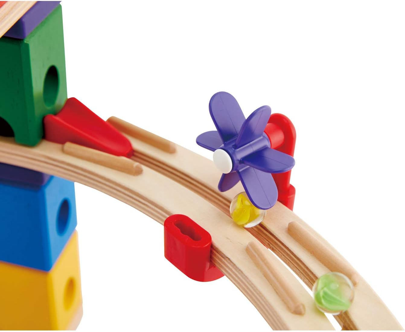 hape quadrilla race to the finish marble run