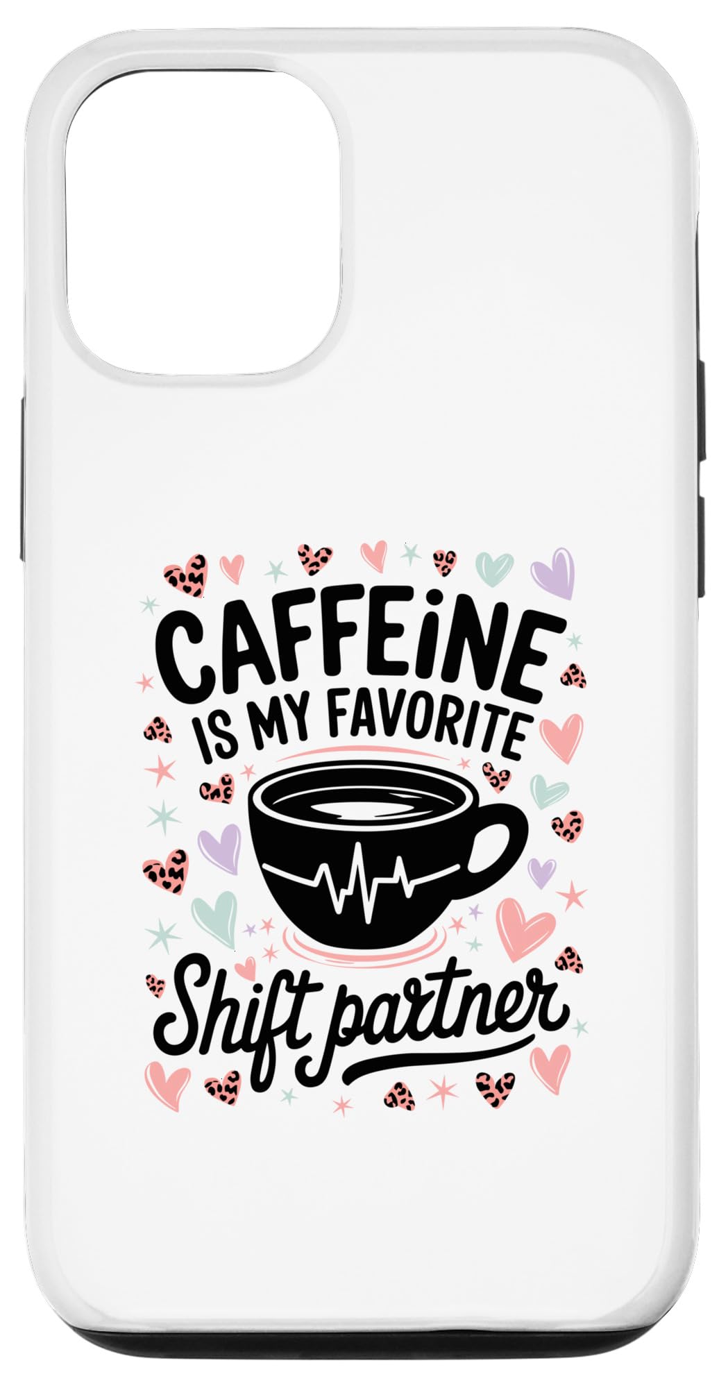 iPhone 12/12 Pro Caffeine Favorite Shift Partner, Night Shift Nurse Coffee Case