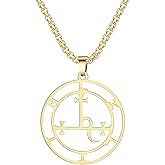 EUEAVAN Sigil of Lilith Necklace for Women Men Hecate Gothic Lilith Goddess Sigil Pendant Lucifer Sign Mythology Pagan Jewelry Gift