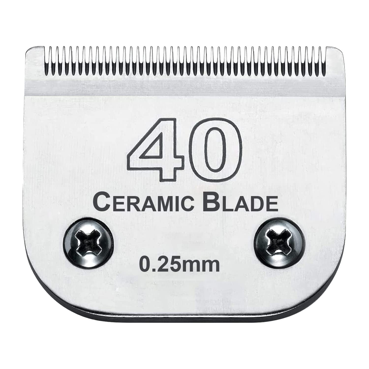 Cosyonall Detachable Pet Dog Clipper Blades, Compatible with Andis,Most Oster A5, Wahl KM Series Clippers,Made of Ceramic Blade & Stainless Steel Blade（#40 Blade 1/100-Inch 0.25MM Cut Length