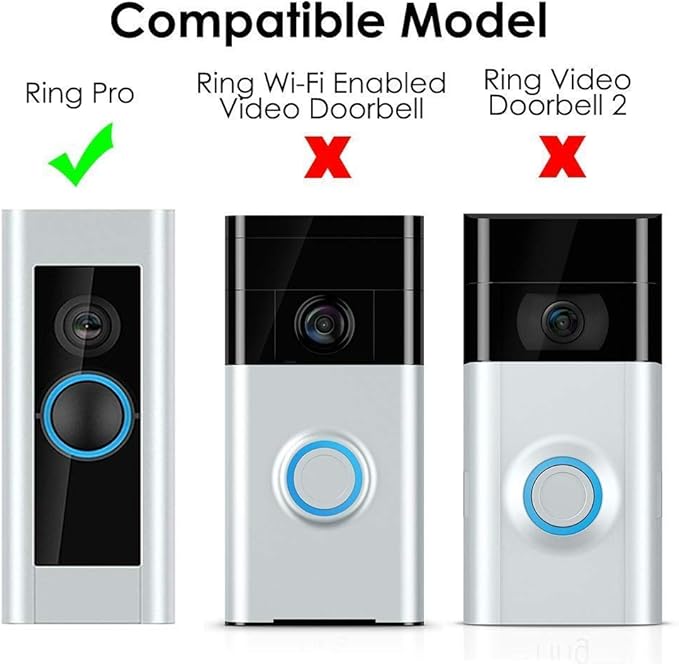 Cavn Einstellbare Wnkelhalterung Kompatibel Mit Ring Doorbell Pro Angle Mount 3 Pack Doorbell Pro Ecke Kit Winkeleinstellung Adapter Montageplatte Halterung Wedge Kit Fur Turklingel Pro Amazon De Baumarkt