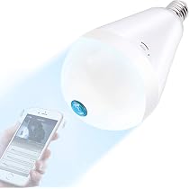 Amazon.com : Full HD 1080P Light Bulb Camera,FISH-EYE LENS 360 ...