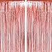 Rose Gold Foil Fringe Curtains Tinsel Foil Fringe Curtains Photo Backdrop Birthday Wedding Party Decor Happy New Year Photo Booth Props Backdrops Decorations