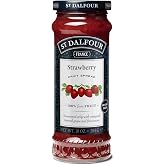 St. Dalfour Strawberry Fruit Spread - 10oz - 100% from Fruit, No Artificial Ingredients, Non-GMO, No Cane Sugars, All Natural, Made in France