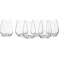 Lenox Tuscany Classics Stemless Glass Set, Buy 4 Get 6, 2.6 LB, Clear
